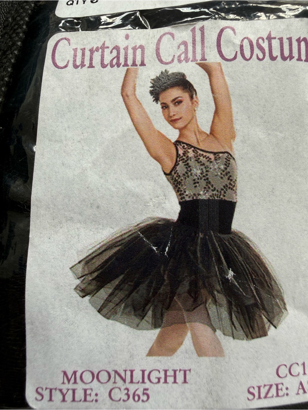 Moonlight Kids Ballet Tutu Costume in Black